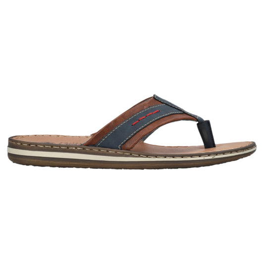 Slippers, herre, denim blå