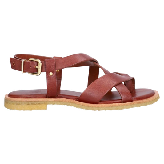 Flade sandaler, kvinder, brun