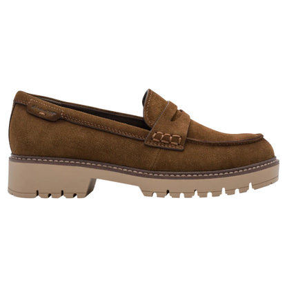 Loafers, kvinder, cognac