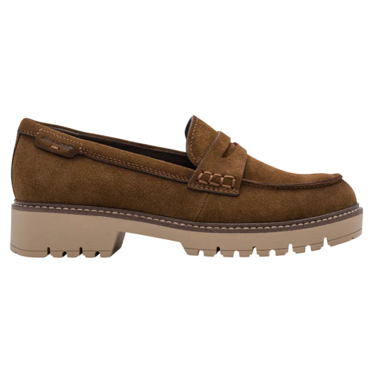 Loafers, kvinder, cognac