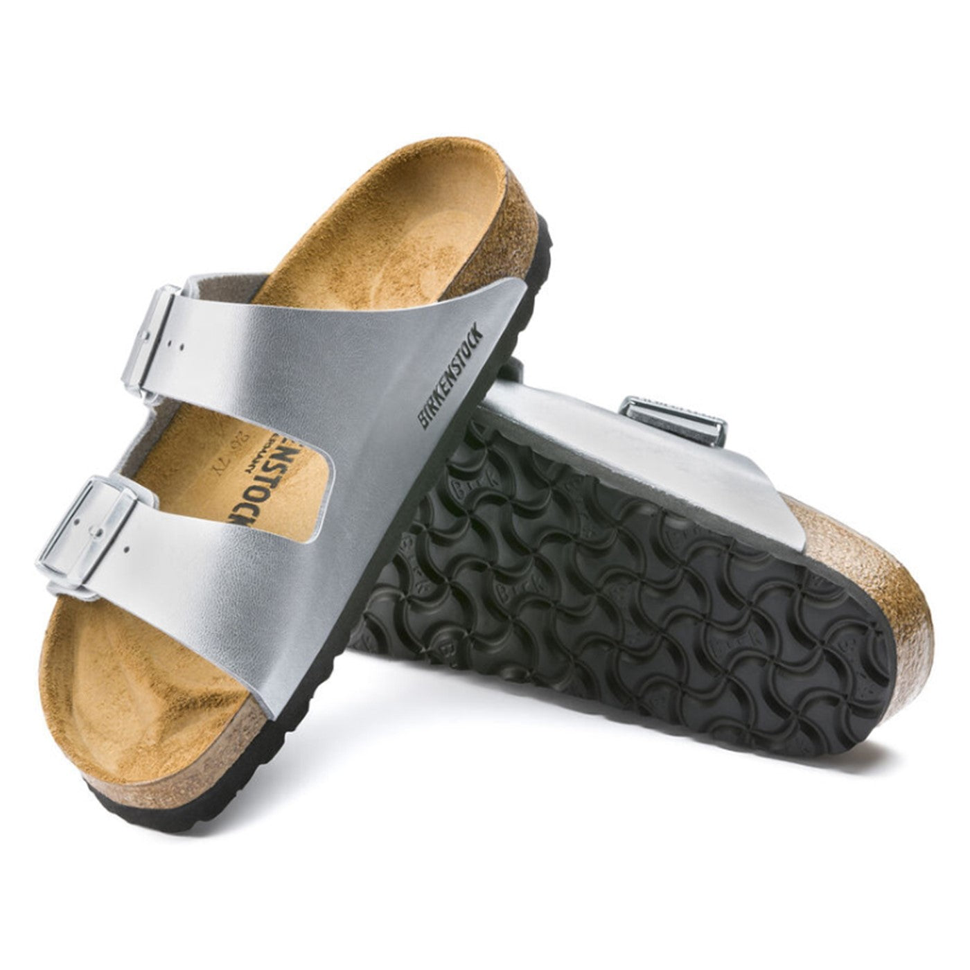 Arizona Birko-Flor Slippers, kvinder, sølv