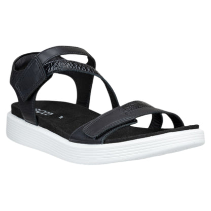 Soft flade sandaler, kvinder, sort