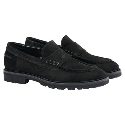 SELECT 240 loafers, herre- sort ruskind