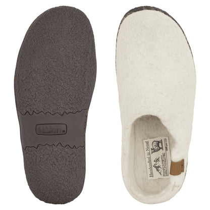 WOOL TIBET Hjemmesko, kvinder, off white