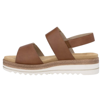 Flade sandaler, kvinder, muskat brun
