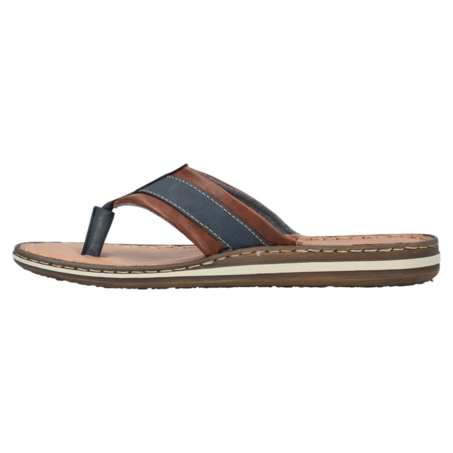 Slippers, herre, denim blå