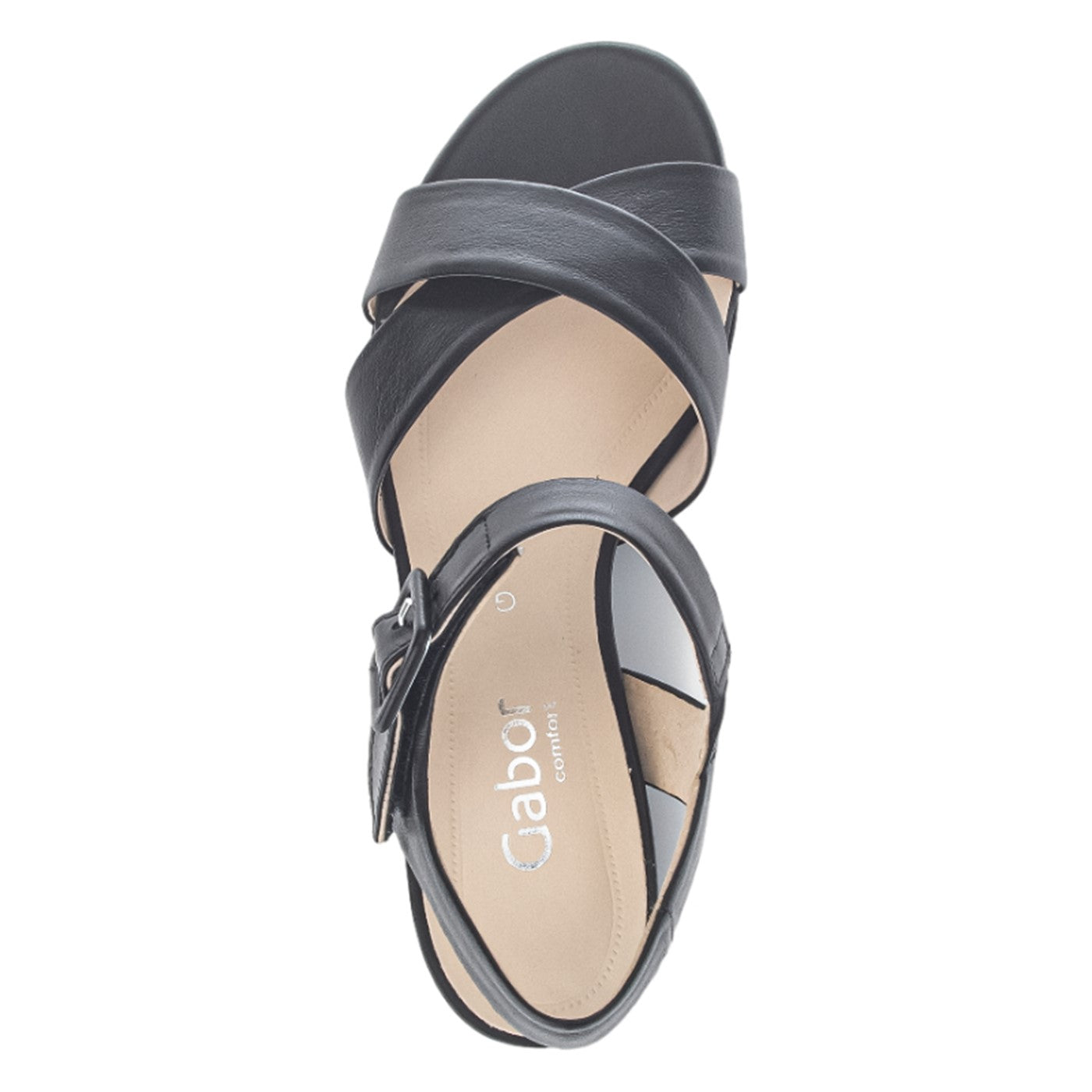 Sandaler med hæl, kvinder, sort