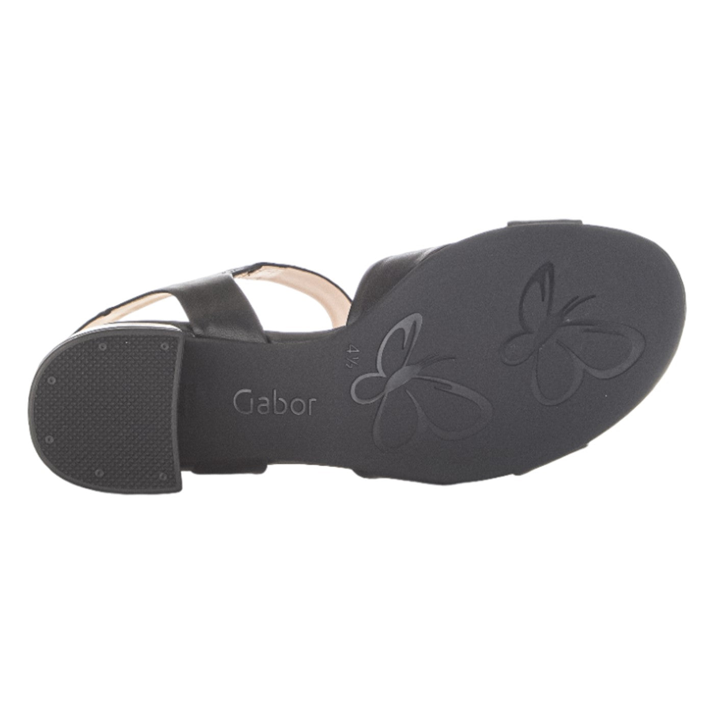 Sandaler med hæl, kvinder, sort
