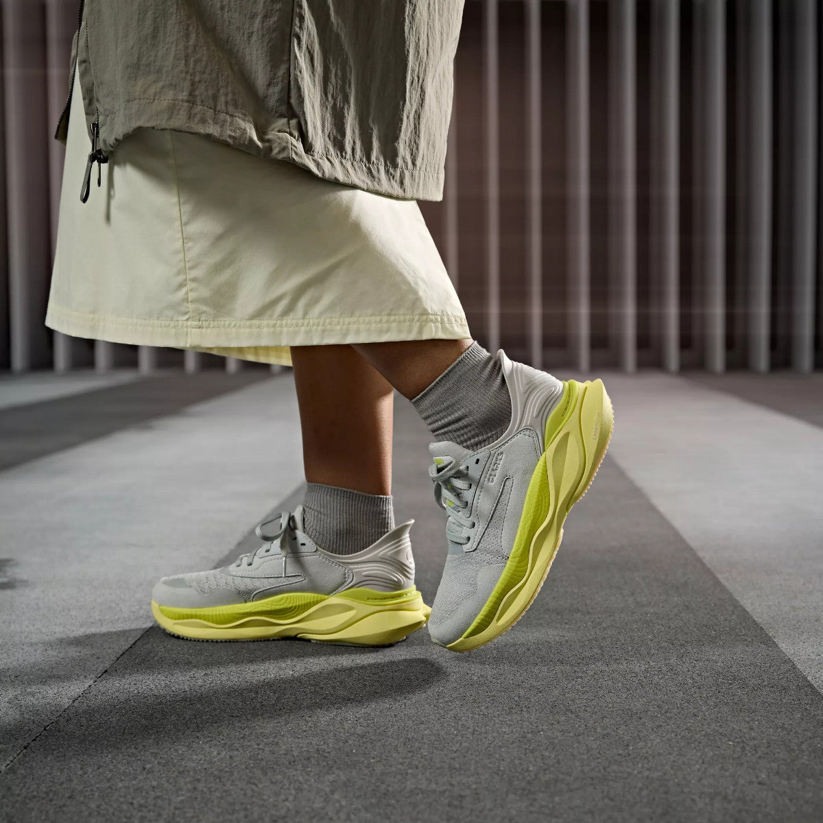 Pace Sneakers, herre, lime combi