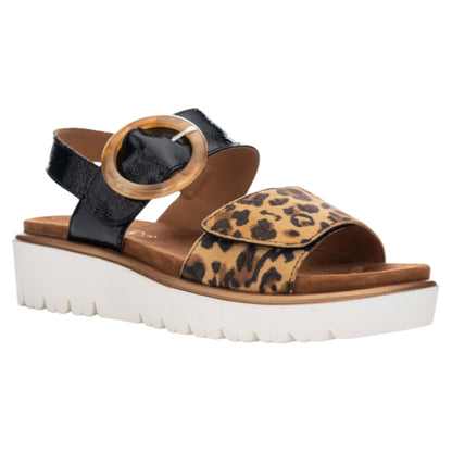 Bilbao flade sandaler, kvinder, sort / leo