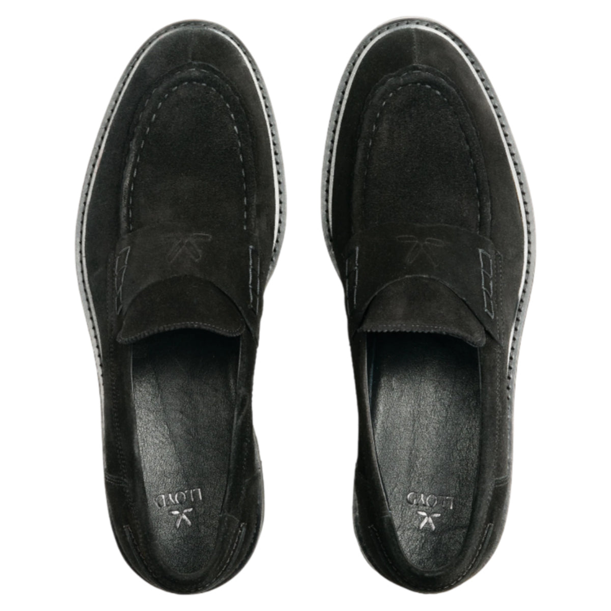 SELECT 240 loafers, herre- sort ruskind