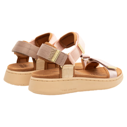 Line flade sandaler, kvinder, blush