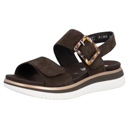 Flade sandaler, kvinder, havanna brun