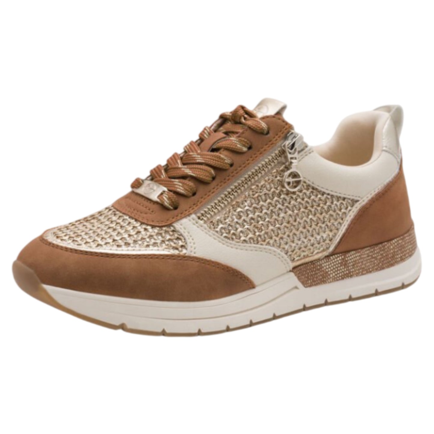 Sneakers, kvinder, cognac