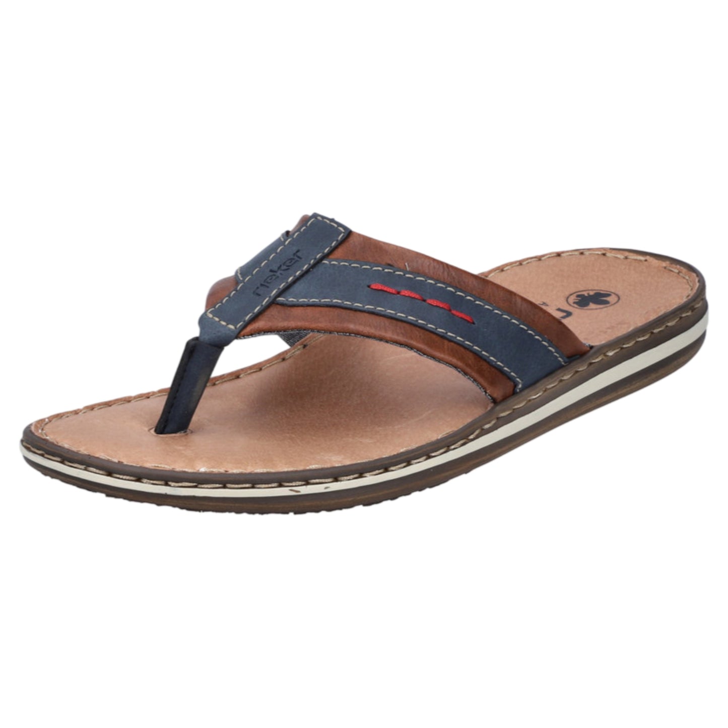 Slippers, herre, denim blå