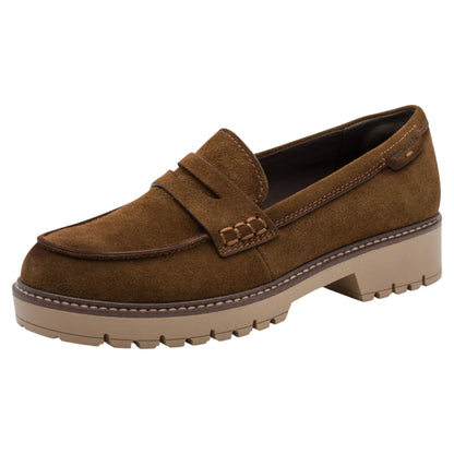 Loafers, kvinder, cognac