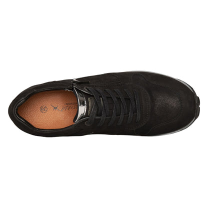 Jersey Sneakers, kvinder, sort