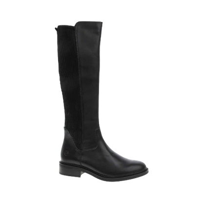 Langskaftet støvle, kvinder- sort