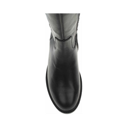 Langskaftet støvle, kvinder- sort