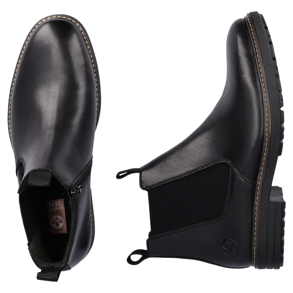 Korte støvler, herre, sort