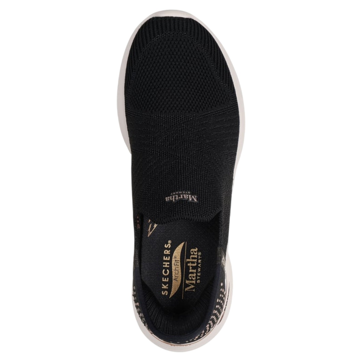 Martha Stewart: Arch Fit Ultra Flex 3.0 sneakers, kvinder, sort / rose gold