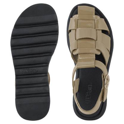 ALLOW ADA flade sandaler, kvinder, taupe
