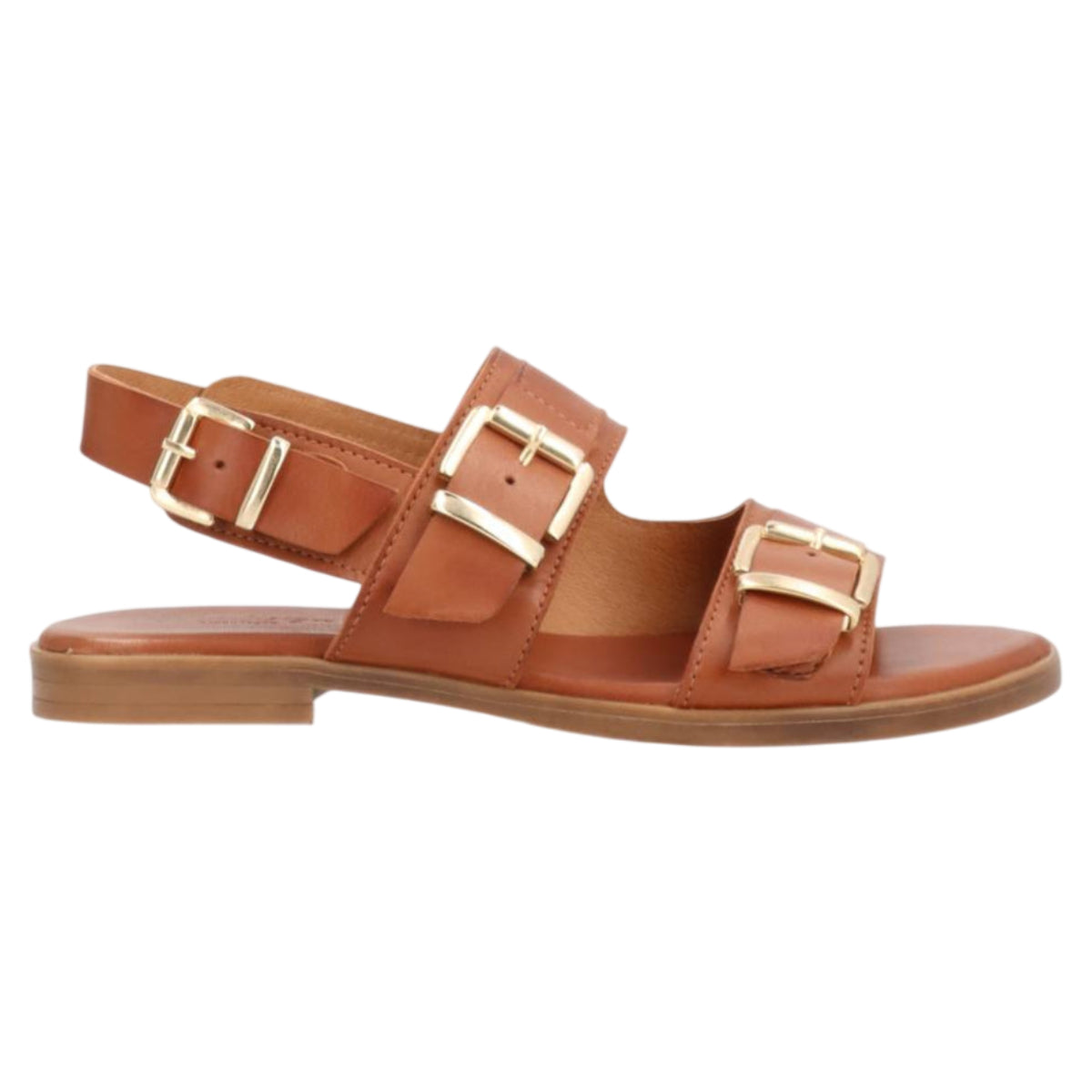 Sandaler med hæl, kvinder, brandy brun
