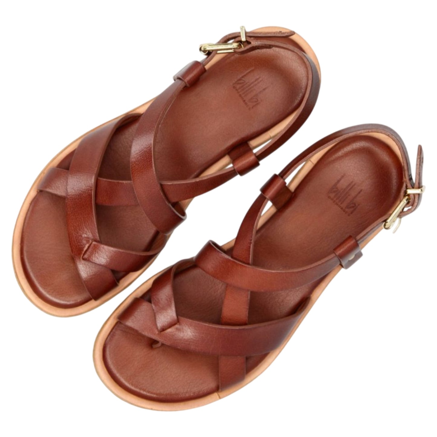 Flade sandaler, kvinder, brun