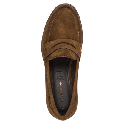 Loafers, kvinder, cognac