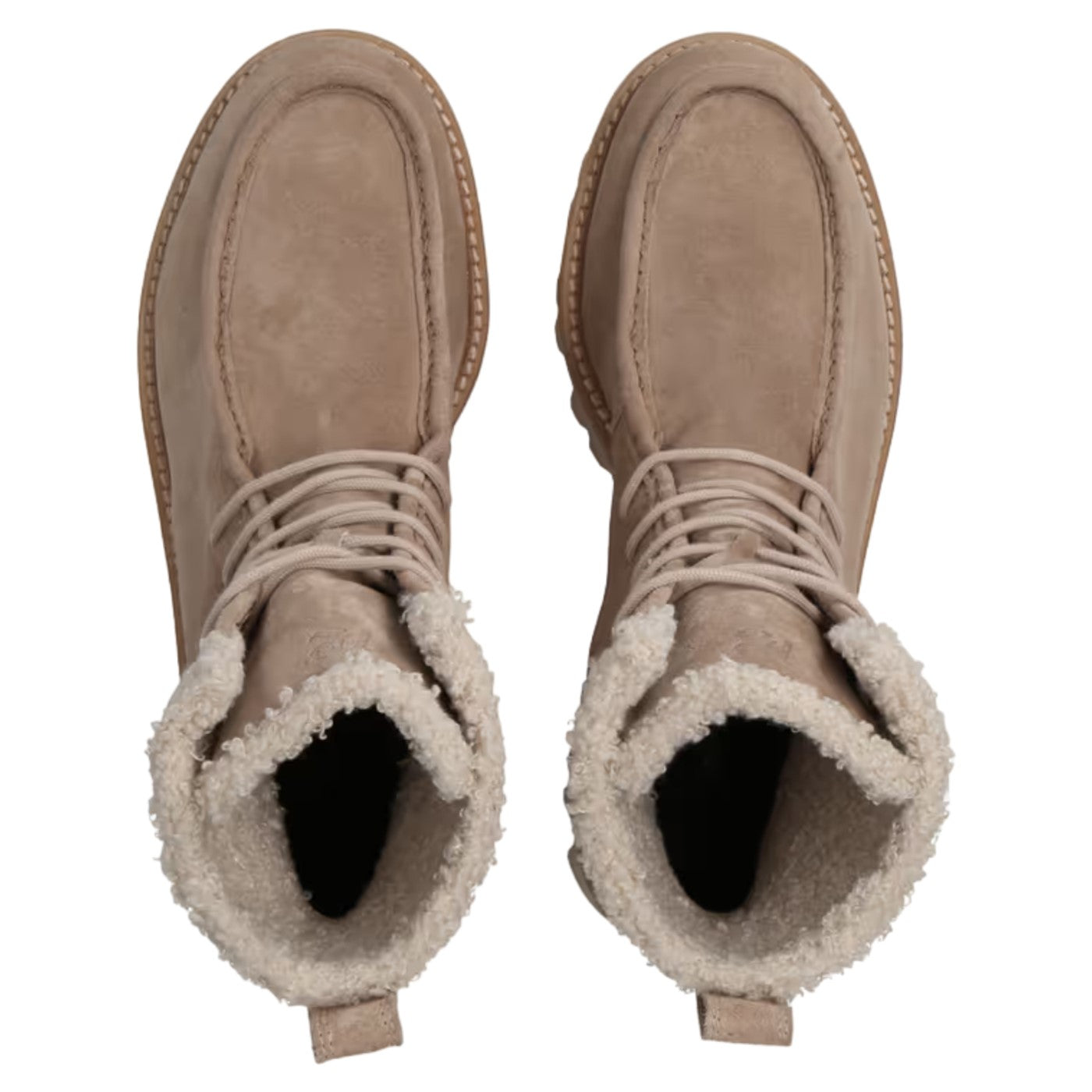 Støvler med foer, kvinder, almond beige