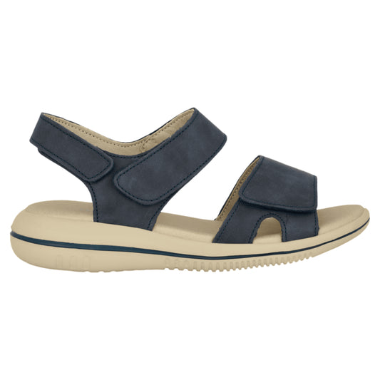 LEAF LUCY flade sandaler, kvinder, marine