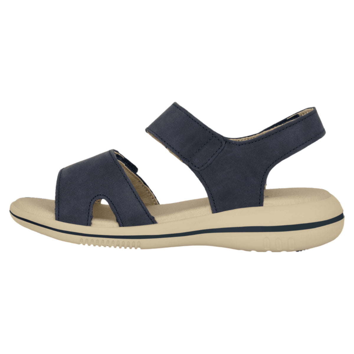 LEAF LUCY flade sandaler, kvinder, marine