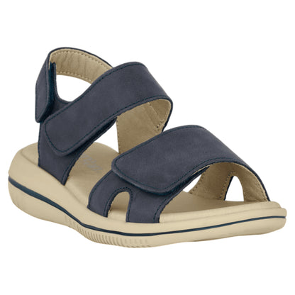 LEAF LUCY flade sandaler, kvinder, marine