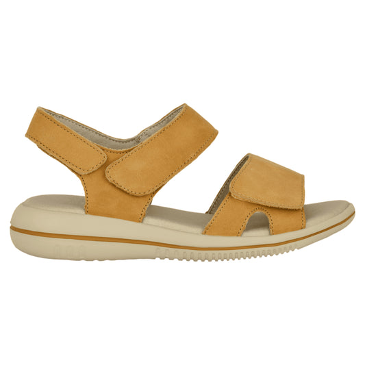 LEAF LUCY flade sandaler, kvinder, gul