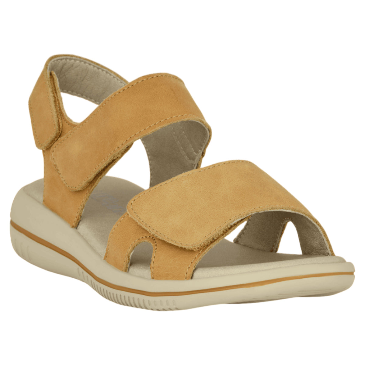 LEAF LUCY flade sandaler, kvinder, gul