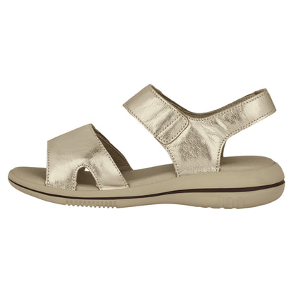 LEAF LIVA flade sandaler, kvinder, guld