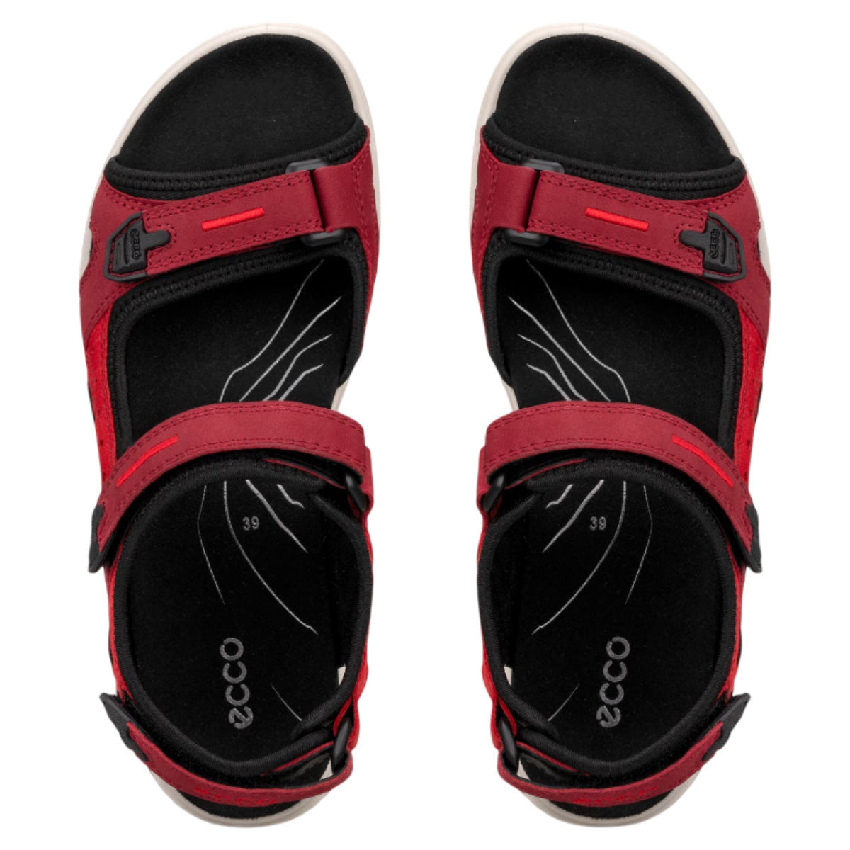 Offroad vandresandaler, kvinder, rød