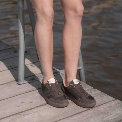 Line sneakers, kvinder, chocolate brun