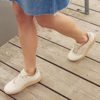 Line sneakers, kvinder, ivory beige