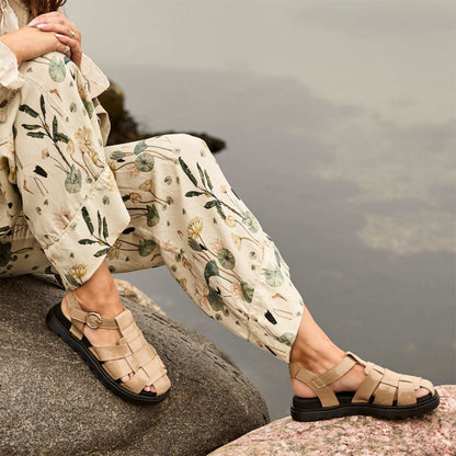 ALLOW ADA flade sandaler, kvinder, taupe
