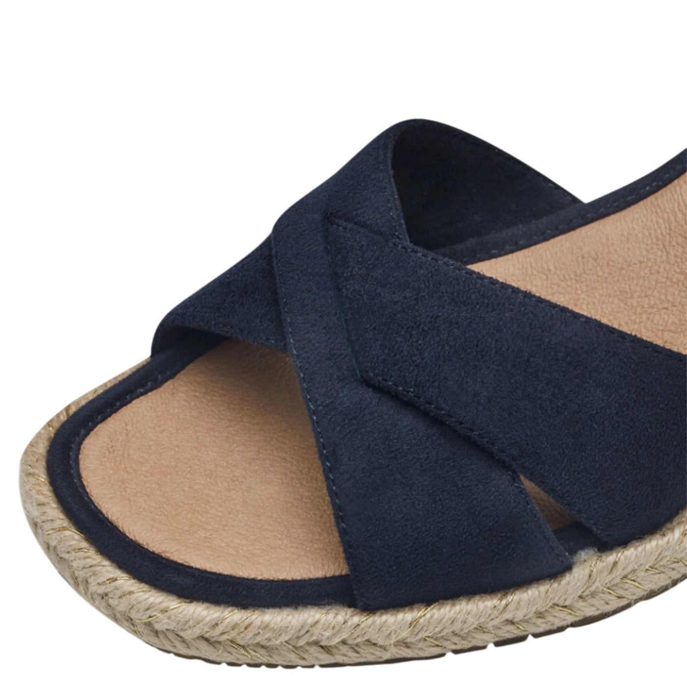 Sandaler med hæl, kvinder, navy