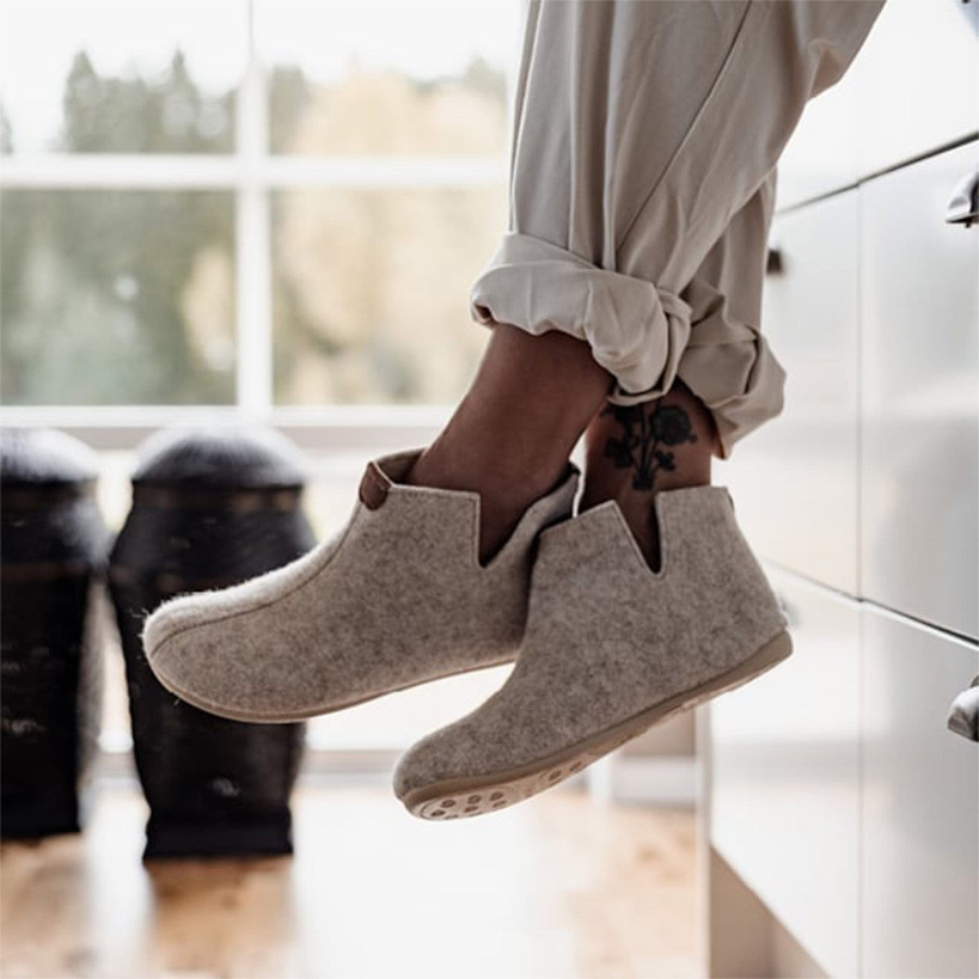 Ester Hjemmesko, kvinder, beige