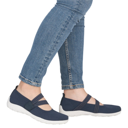 Slip-ons, kvinder, ocean blå
