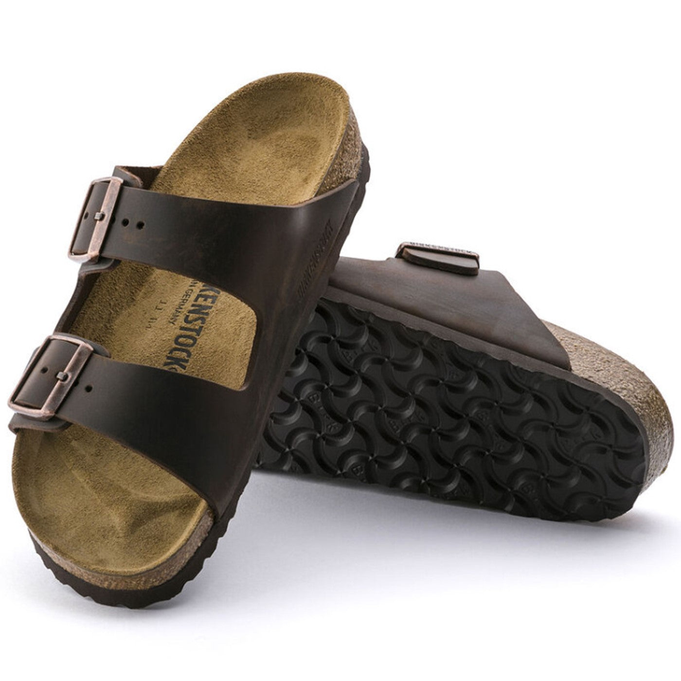 Arizona Flade sandaler, herre, habana brun læder