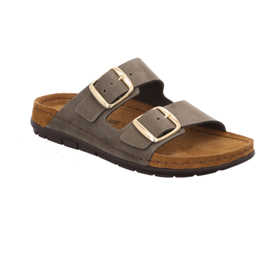 Slippers, kvinder, oliven