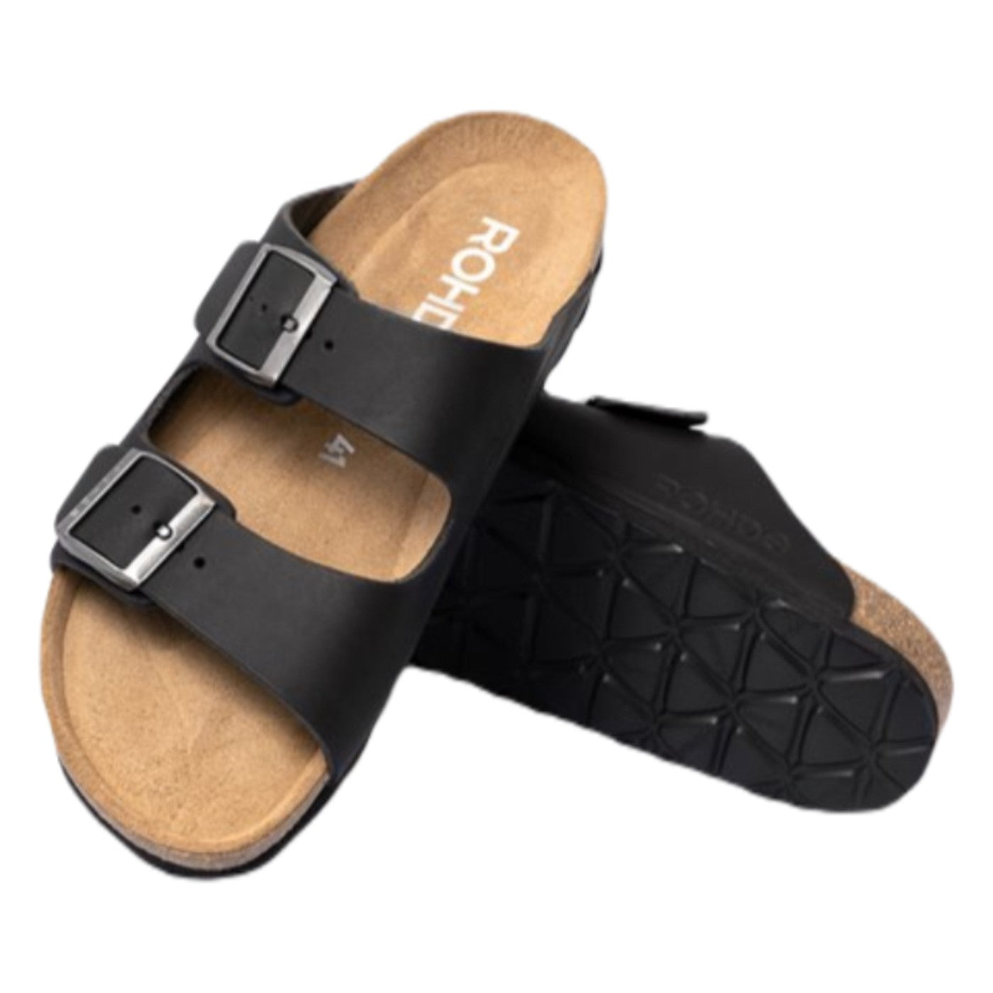 Sunnys Flade sandaler, herre, sort