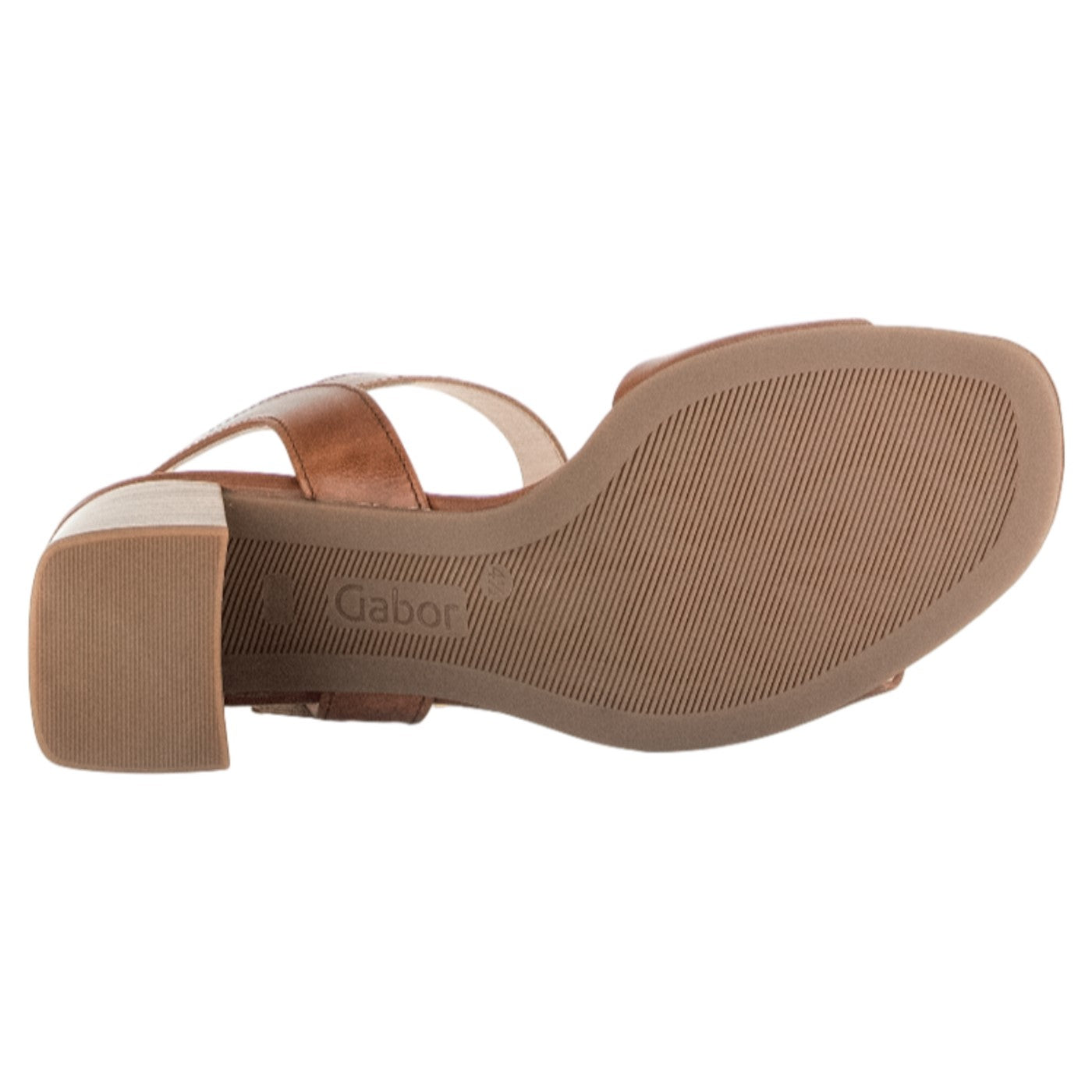 Sandaler med hæl, kvinder, brun skind