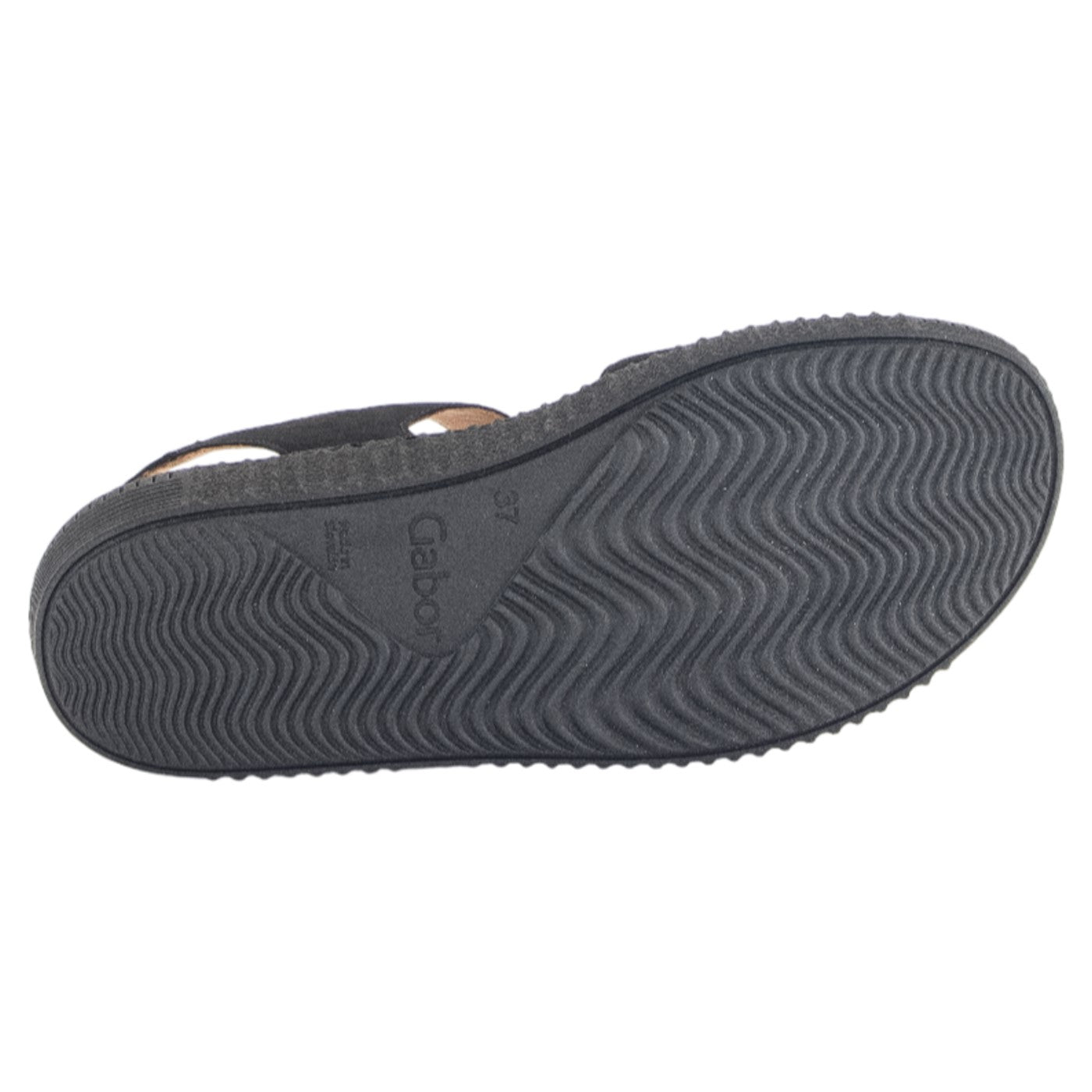 Flade sandaler, kvinder, sort nubuk