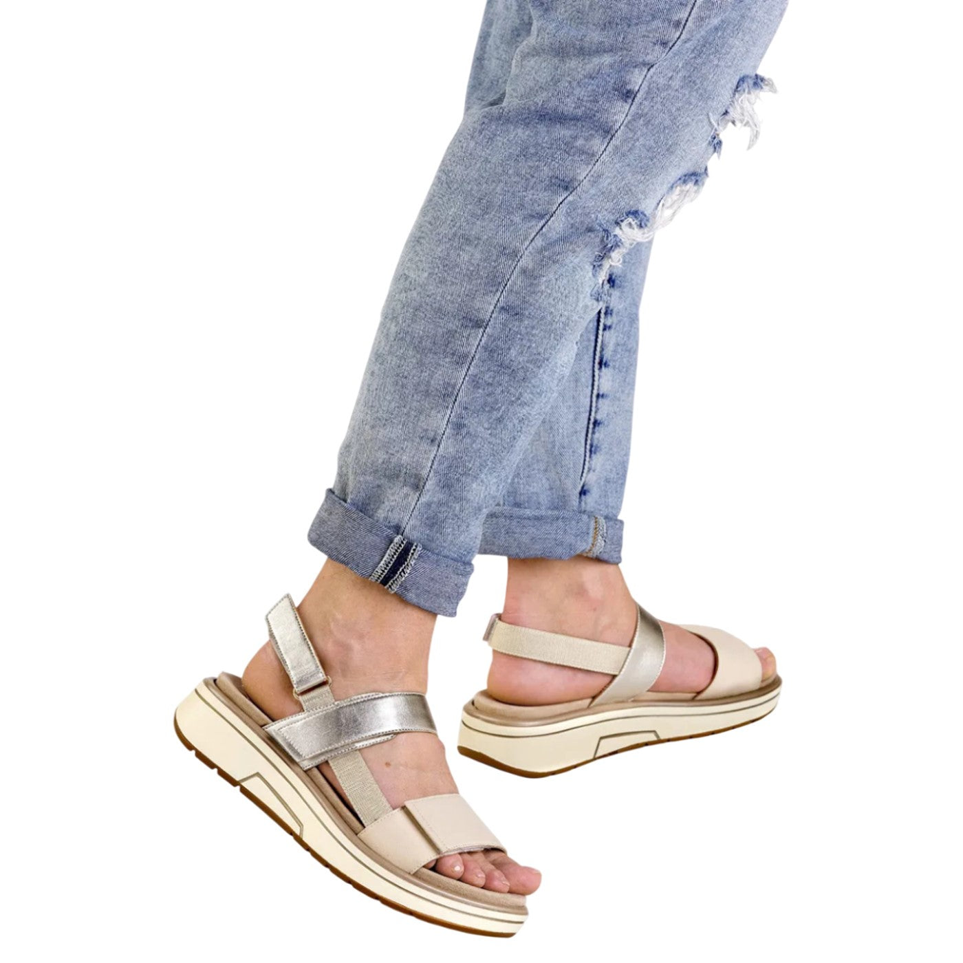 Lucca Flade sandaler, kvinder, silver