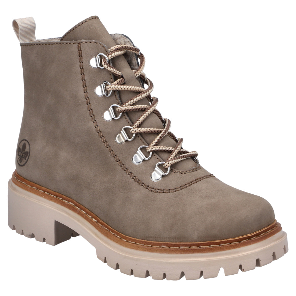 Støvler med foer, kvinder, beige